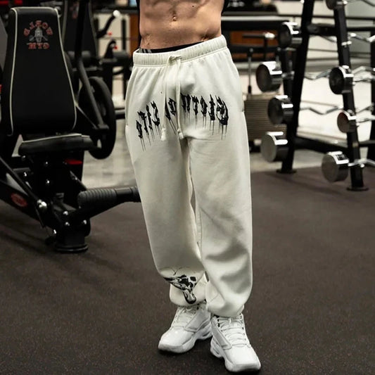 Baggy workout trousers White/Black